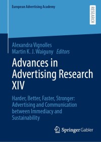 Cover image: Advances in Advertising Research XIV 9783658447120