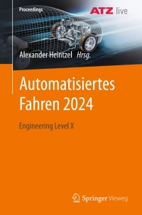 Omslagafbeelding: Automatisiertes Fahren 2024 9783658451950