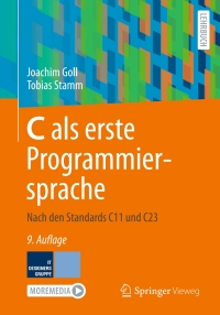 Cover image: C als erste Programmiersprache 9th edition 9783658452087