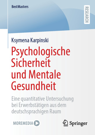 Cover image: Psychologische Sicherheit und Mentale Gesundheit 9783658462604