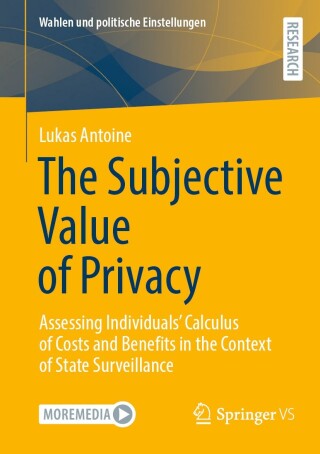 Imagen de portada: The Subjective Value of Privacy 9783658464615