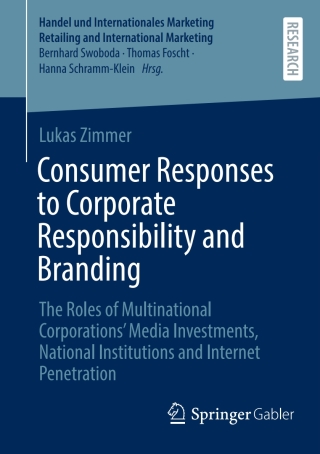 Cover image: Consumer Responses to Corporate Responsibility and Branding 9783658479152