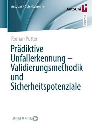 Imagen de portada: Prädiktive Unfallerkennung - Validierungsmethodik und Sicherheitspotenziale 9783658506490
