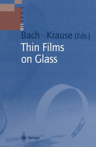 Cover image: Thin Films on Glass 1st edition 9783540585978