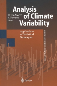 Cover image: Analysis of Climate Variability 2nd edition 9783540663157