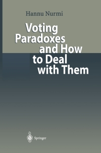 Omslagafbeelding: Voting Paradoxes and How to Deal with Them 9783540662365