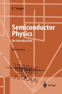 Cover image: Semiconductor Physics 7th edition 9783662037997