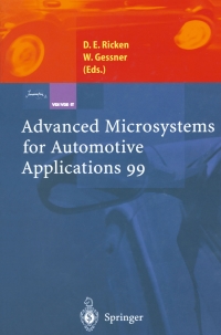Imagen de portada: Advanced Microsystems for Automotive Applications 99 1st edition 9783540651833