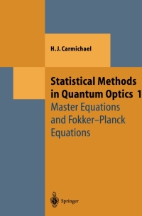 Cover image: Statistical Methods in Quantum Optics 1 9783540548829