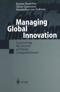 Imagen de portada: Managing Global Innovation 9783662038970