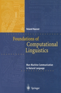 Imagen de portada: Foundations of Computational Linguistics 9783540660156
