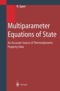 صورة الغلاف: Multiparameter Equations of State 9783540673118