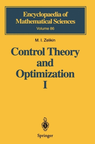Cover image: Control Theory and Optimization I 9783540667414