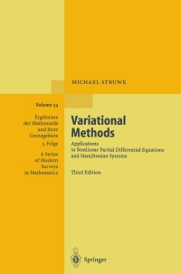 صورة الغلاف: Variational Methods 3rd edition 9783540664796