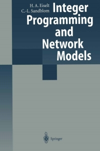 صورة الغلاف: Integer Programming and Network Models 9783540671916