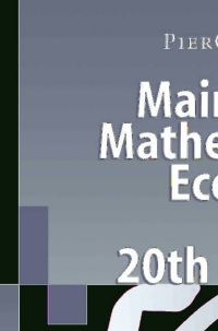 Immagine di copertina: Mainstream Mathematical Economics in the 20th Century 9783540670841