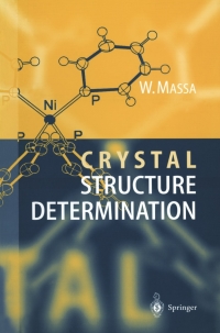 Imagen de portada: Crystal Structure Determination 9783540659709