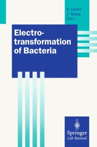 صورة الغلاف: Electrotransformation of Bacteria 1st edition 9783540666806