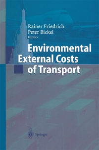 Imagen de portada: Environmental External Costs of Transport 1st edition 9783540422235