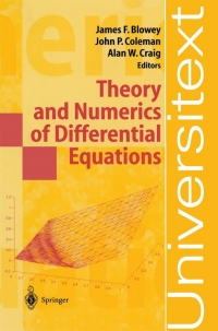 صورة الغلاف: Theory and Numerics of Differential Equations 1st edition 9783540418467