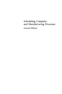 Titelbild: Scheduling Computer and Manufacturing Processes 2nd edition 9783540419310
