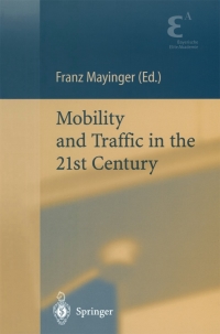 Titelbild: Mobility and Traffic in the 21st Century 1st edition 9783540416128
