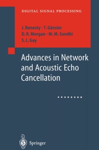 صورة الغلاف: Advances in Network and Acoustic Echo Cancellation 9783540417217