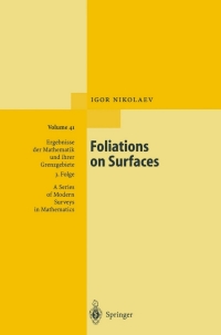 Titelbild: Foliations on Surfaces 9783540675242