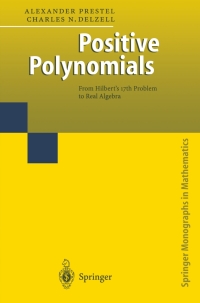 صورة الغلاف: Positive Polynomials 9783642074455