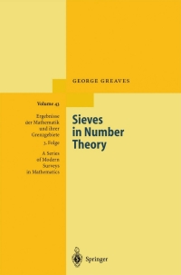 Imagen de portada: Sieves in Number Theory 9783540416470