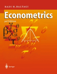 表紙画像: Econometrics 3rd edition 9783540435013
