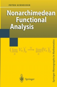 Imagen de portada: Nonarchimedean Functional Analysis 9783540425335