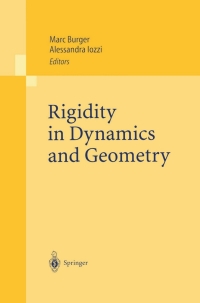 Imagen de portada: Rigidity in Dynamics and Geometry 1st edition 9783540432432