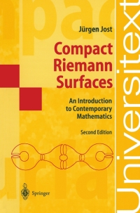 Imagen de portada: Compact Riemann Surfaces 2nd edition 9783540432999