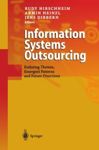 صورة الغلاف: Information Systems Outsourcing 1st edition 9783540431039