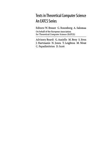 Cover image: The Complexity Theory Companion 9783540674191