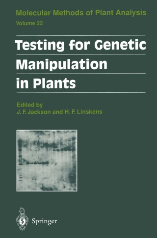 Cover image: Testing for Genetic Manipulation in Plants 1st edition 9783540431534