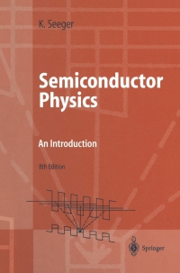 Cover image: Semiconductor Physics 8th edition 9783662050279