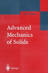 Cover image: Advanced Mechanics of Solids 9783540437970