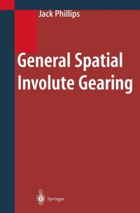 Cover image: General Spatial Involute Gearing 9783540442042