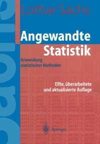 Cover image: Angewandte Statistik 11th edition 9783540405559