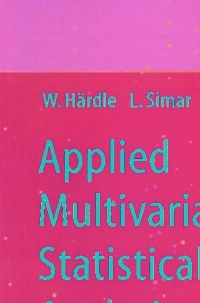 Cover image: Applied Multivariate Statistical Analysis 9783540030799