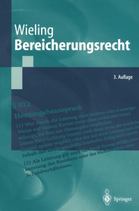 صورة الغلاف: Bereicherungsrecht 3rd edition 9783540200659