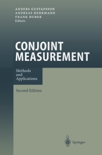 Immagine di copertina: Conjoint Measurement 2nd edition 9783540423232