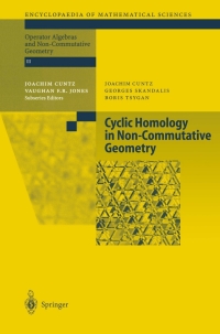 Cover image: Cyclic Homology in Non-Commutative Geometry 9783642073373
