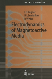 Cover image: Electrodynamics of Magnetoactive Media 9783540436942