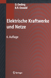 Immagine di copertina: Elektrische Kraftwerke und Netze 6th edition 9783540008637