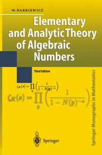 Cover image: Elementary and Analytic Theory of Algebraic Numbers 3rd edition 9783642060106