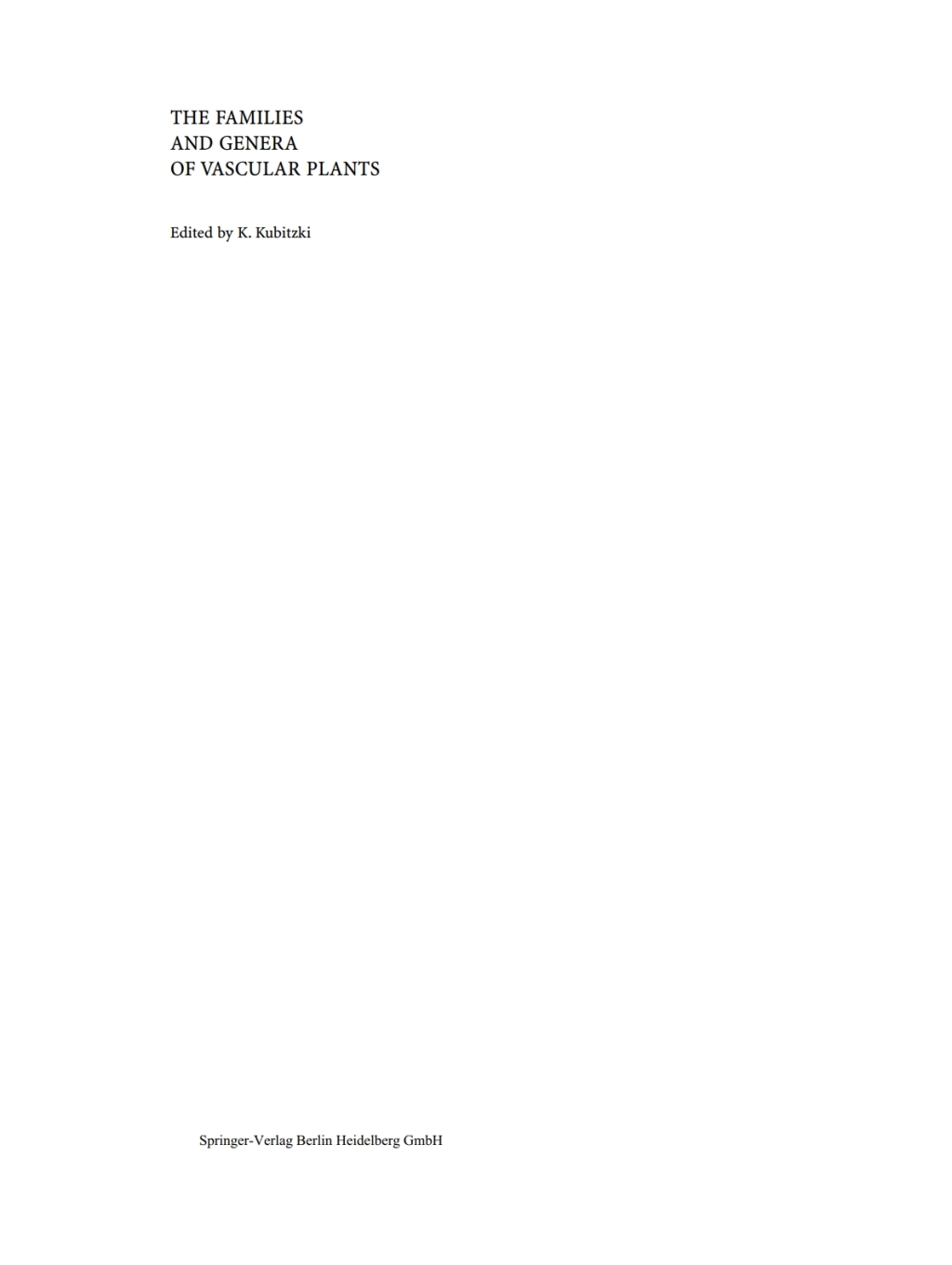 Flowering Plants · Dicotyledons Malvales, Capparales and Non-betalain Caryophyllales 1st Edition