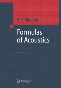 Imagen de portada: Formulas of Acoustics 9783540425489